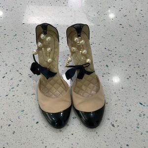 Chanel ankle strap pumps